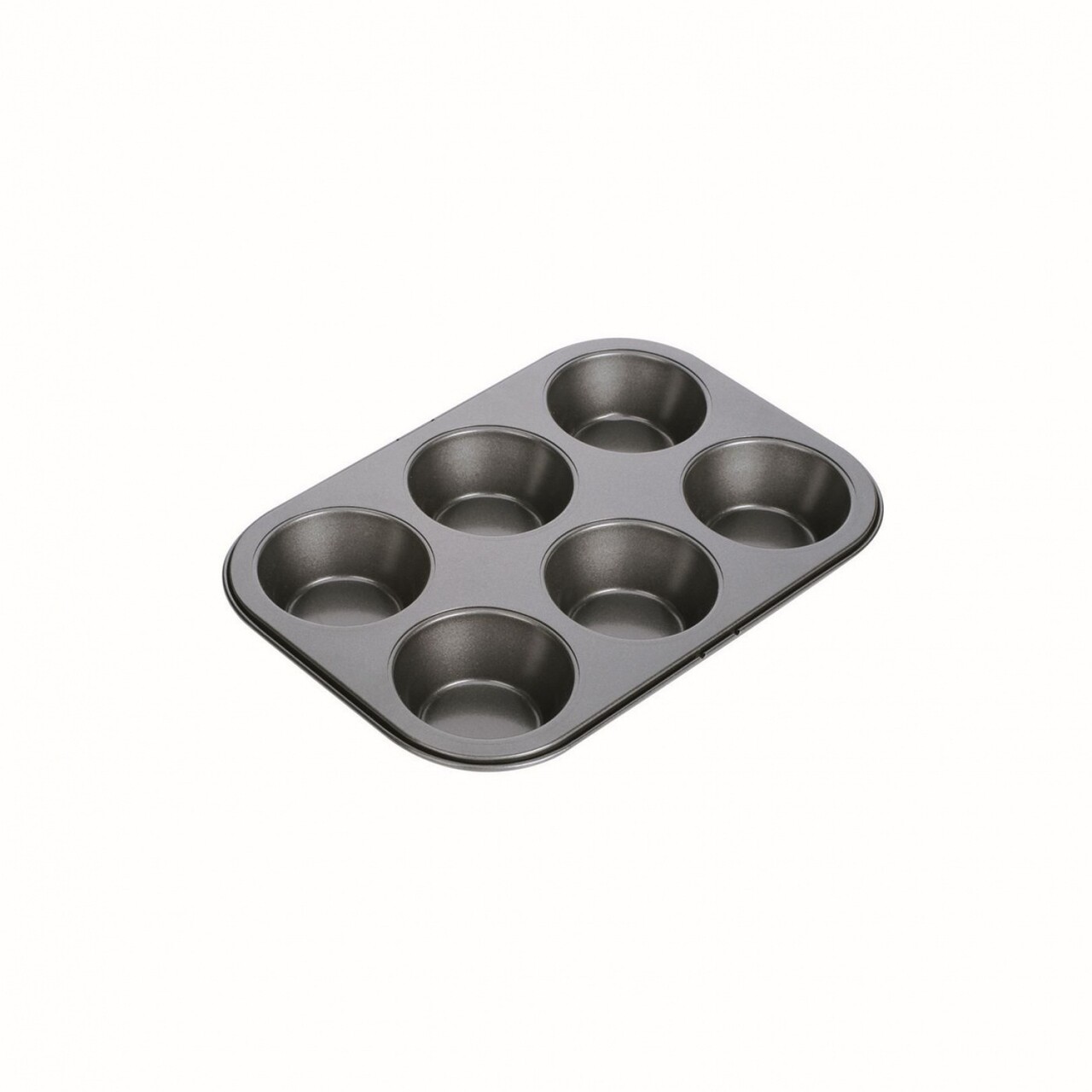 Tava de copt, Tescoma Delicia, 26 x 18 cm, inox, 6 briose