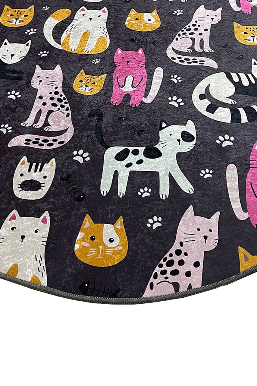 Covoras de baie, Chilai Home, Park Cat Djt (120 cm), Poliester, Multicolor - 1 | YEO