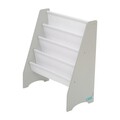 Mini biblioteca pentru carti, U-grow, 61x30x71 cm, MDF, alb/gri