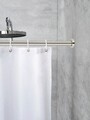 Bara extensibila pentru perdeaua de dus, Wenko, Luz, 2.8 x 110-185 cm, inox, gri