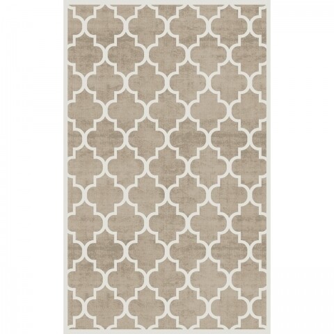 Covor rezistent CM 04 - Beige, Light Beige , 80x150 cm, bej