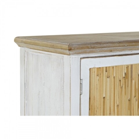 Comoda, DKD Home Decor, 81.5 x 38 x 82.5 cm, lemn de brad, alb/maro