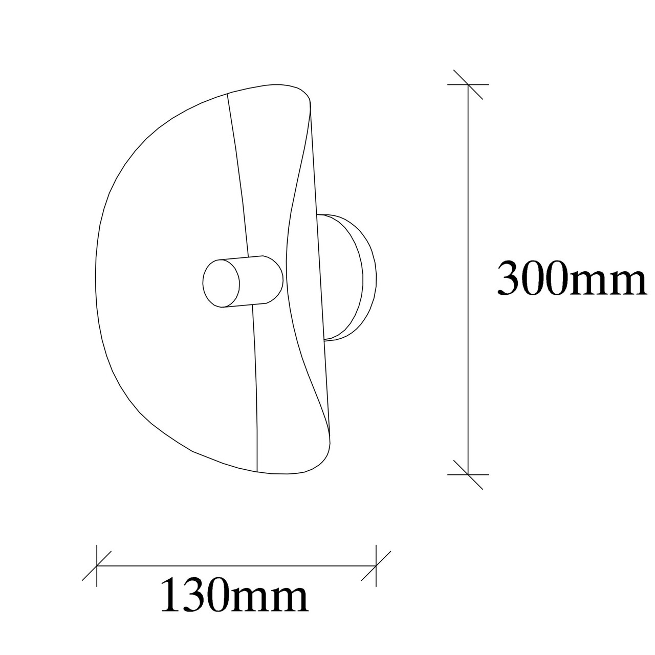 Lampa de perete, Nitid, Sivani - MR - 839, E27, 100 W, metal - 1 | YEO