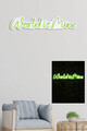 Decoratiune luminoasa LED, World is Mine, Benzi flexibile de neon, DC 12 V, Verde