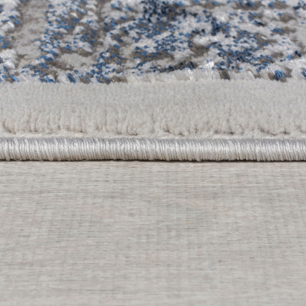 Covor Trace Blue, Flair Rugs, 80x300 cm, polipropilena/poliester, albastru