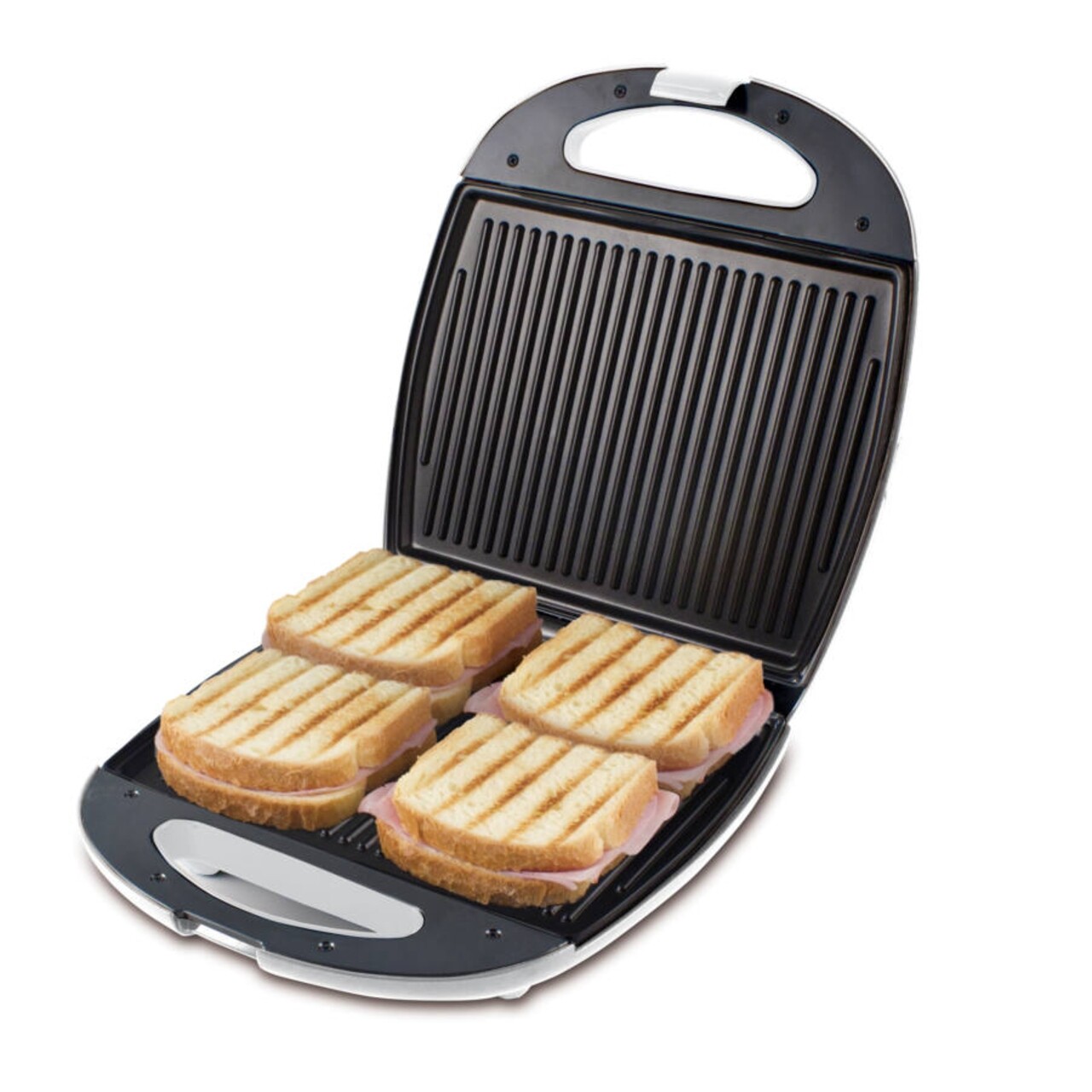 Sandwich maker 90.62, Beper, 4 sandwich-uri, 1300 W, placi cu invelis antiaderent si maner termoizolant - 1 | YEO