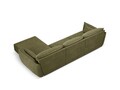 Coltar dreapta 4 locuri, Kaelle, Micadoni Home, BL, 308x171x85 cm, poliester chenille, verde