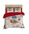 Lenjerie de pat dubla Xmas-457 Pearl Home, 3 piese, amestec bumbac, multicolor