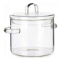 Caserola cu capac Transparent, Vivalto, 1.4 L, sticla borosilicata