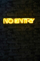 Decoratiune luminoasa LED, No Entry, Benzi flexibile de neon, DC 12 V, Galben