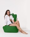 Fotoliu puf, Bean Bag Ferndale, Diamond, 60 x 90 cm, poliester impermeabil, verde