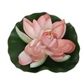 Floare artificiala Lotus, Decoris, 28.5x8 cm,  roz