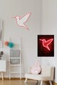 Decoratiune luminoasa LED, Little Bird, Benzi flexibile de neon, DC 12 V, Rosu