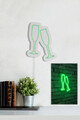 Decoratiune luminoasa LED, Champagne Glasses, Benzi flexibile de neon, DC 12 V, Verde