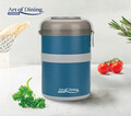 Caserola termica dubla Loca, Art of Dining by Heinner, 920 ml, inox/polipropilena, albastru/gri