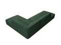 Coltar dreapta 4 locuri, Ruby, Micadoni Home, BL, fara cotiera, 273x180x69 cm, poliester, verde