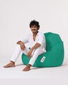 Fotoliu puf, Bean Bag, Ferndale Premium XXL, 115 x 130 cm, poliester impermeabil, turcoaz