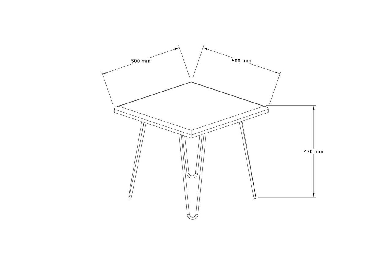 Masuta de cafea, Puqa Design, Mahic, Lemn, Nuc / Negru