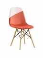 Set 2 scaune Scandinav, Heinner, 52x47x82 cm, lemn, coral