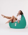 Fotoliu puf, Bean Bag, Ferndale Premium XXL, 115 x 130 cm, poliester impermeabil, turcoaz