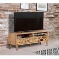 Set mobilier living 2 piese, comoda si comoda TV, Motto 2-731, Vella, atlantic pine