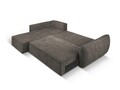 Coltar extensibil stanga 4 locuri, Kaelle, Micadoni Home, BL, 252x165x87 cm, poliester chenille, gri