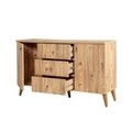 Set mobilier living 3 piese, comoda, comoda tv si masuta, Motto 200, Vella, atlantic pine