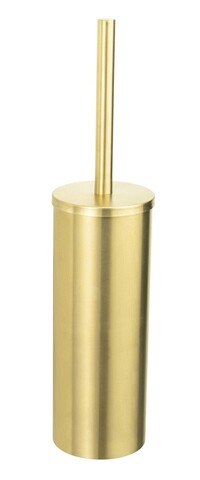 Perie pentru toaleta cu suport Orea Gold, Wenko, 9x9x40.5 cm, inox/polipropilena, auriu