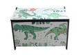 Bancuta cu spatiu de depozitare Dino, U-grow, 60x40x37 cm, MDF, multicolor