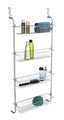 Etajera suspendabila Chrome, Wenko, 50x14x109 cm, metal/plastic PVC, argintiu lucios/gri