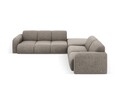 Coltar dreapta 6 locuri, Molino-140, Micadoni Home, 315x250x72 cm, tesatura chenille din poliester, gri