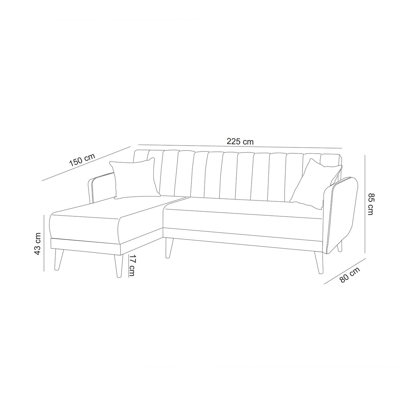 Coltar, Unique Design, 867UNQ1434, Lemn De Carpen / Metal, Gri