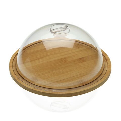 Cutie de depozitare pentru paine Versa Bamboo, Ø23.5 x11 cm, bambus