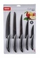 Set 5 cutite Culinaria, Banquet, inox/plastic, negru