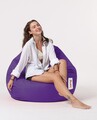 Fotoliu puf, Bean Bag, Ferndale Premium XXL, 115 x 130 cm, poliester impermeabil, mov