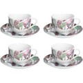 Set 4 cesti de cafea cu farfurie Calypso, Andrea Fontebasso, 220 ml, portelan, multicolor