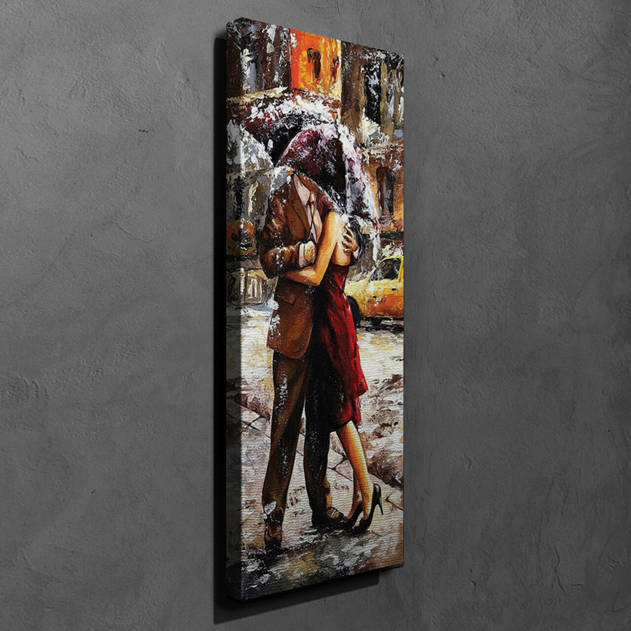 Tablou decorativ, PC102, Canvas, 30 x 80 cm, Multicolor