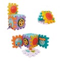 Jucarie cub interactiv, Baby Blocks, HE0530, 18M+, plastic, multicolor