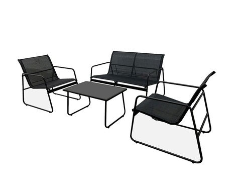 Set mobilier de gradina/terasa Xanti, Heinner, 4 piese, aluminiu/MDF