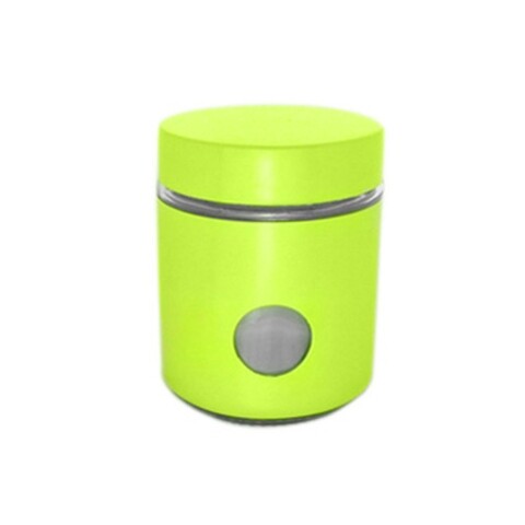 Recipient cu capac Muhler, MR-1403, sticla/metal, 550 ml, verde