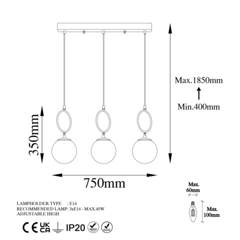 Lustra, Fulgor, 942FLG1657, Metal, Auriu