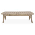 Set mobilier de gradina/terasa 4 piese Eastport, aluminiu/lemn de teak, maro/gri