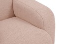 Canapea 3 locuri, Molino-101, Micadoni Home, 235x95x72 cm, tesatura boucle, roz pudra