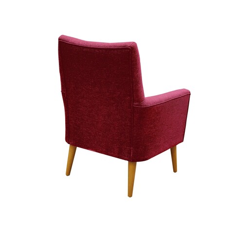 Fotoliu, Unique Design, 867UNQ1055, Lemn de carpen, Rosu claret