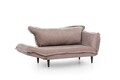 Canapea extensibila Vino Daybed, Futon, 3 locuri, 200x70 cm, metal, mink