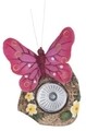 Lampa solara de gradina Butterfly, 9.5x7x11 cm, poliston, roz