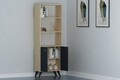 Biblioteca Silver, Ametti, 60 x 35 x 180 cm, oak/antracit