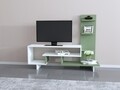 Mobilier living Raffline, 2 corpuri, 133x29.5x105 cm, PAL , alb/verde