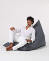 Fotoliu puf, Bean Bag Ferndale, Pyramid Bed, 145 cm, poliester impermeabil, gri fumuriu