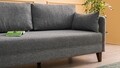 Canapea Comfort Sofa, Balcab Home, 2 locuri, 175x80x80 cm, gri